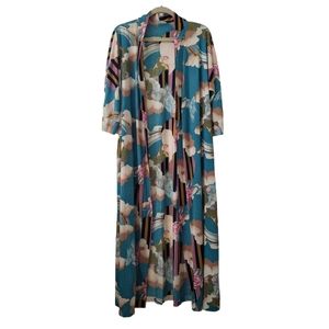 Twiggy vintage multi color kimono or bathrobe